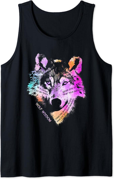 Wisdom Wolf ujjatlan póló