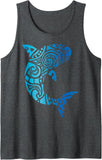 Tribal Hawaii Shark stílusú ujjatlan póló