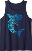 Tribal Hawaii Shark stílusú ujjatlan póló
