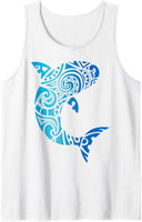 Tribal Hawaii Shark stílusú ujjatlan póló